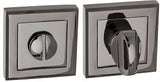 Atlantic Hardware UK Square Black Nickel Bathroom Turn and Release S2WC-S-BN