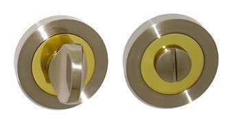 Dual Finish Satin Nickel/Brass 