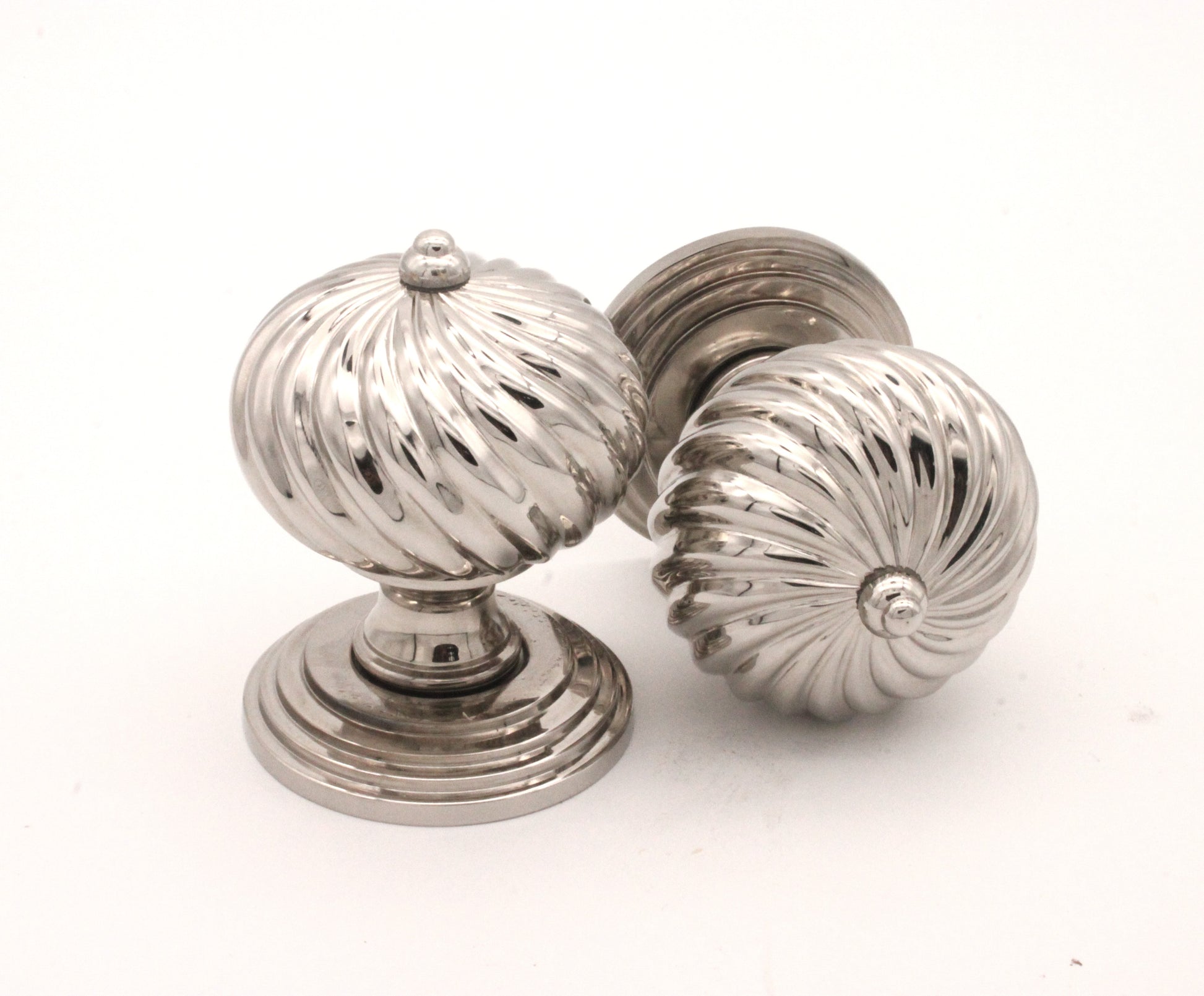 Polished Nickel Burcot Mortice Door Knobs by Spira Brass - SB2101PN