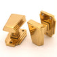 Triago 'Art Deco Period' Mortice Door Knobs - Solid Brass