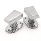 Triago 'Art Deco Period' Solid Brass Mortice Door Knobs - Polished Chrome