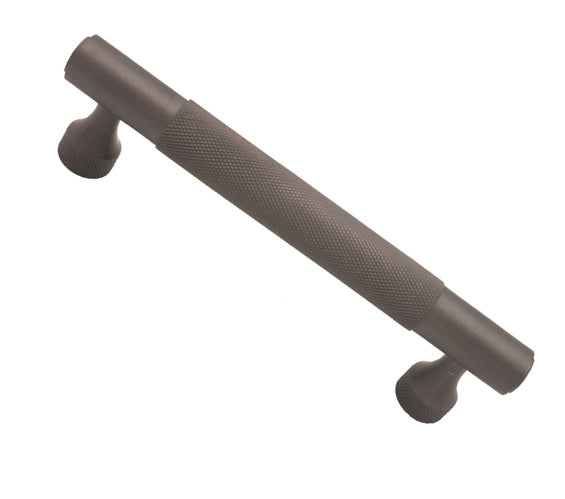 Gun Metal Dark Grey Knurled Cupboard Pull Handles