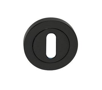 Spira Brass, Matt Black Standard Profile Keyhole Escutcheon - SB3105BLK