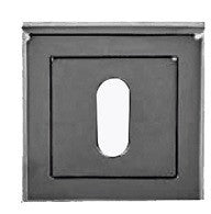 Black Nickel Square British Keyhole Profile Escutcheon S2ESC-KS-BN