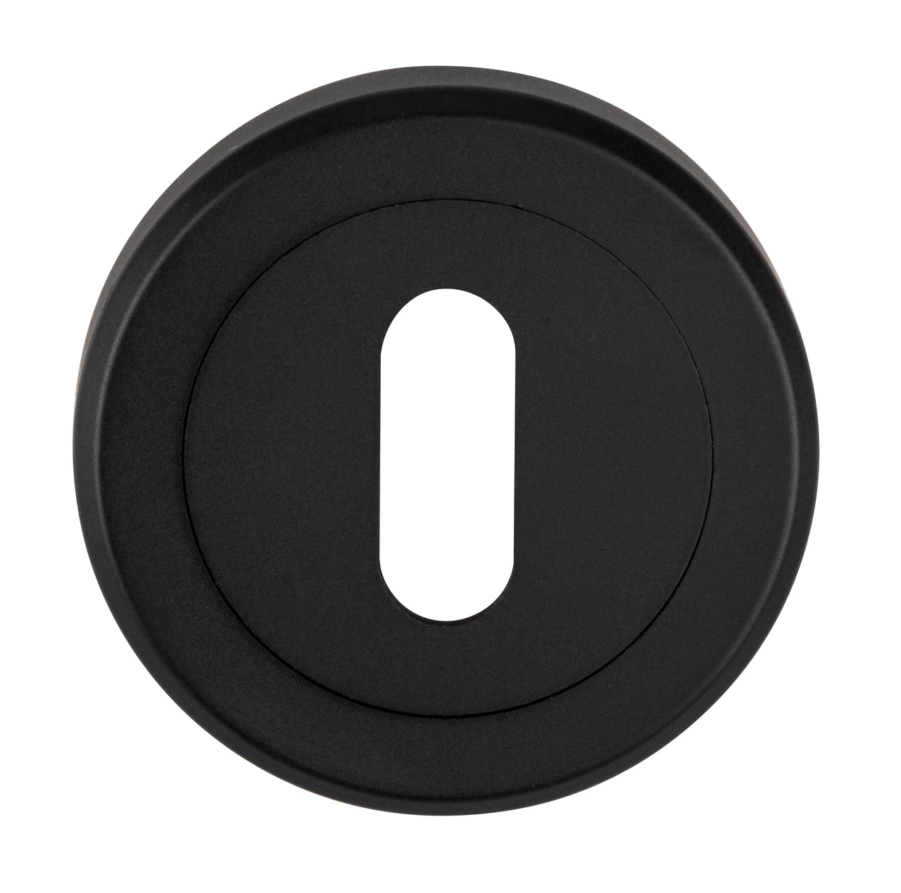 Matt Black Standard Keyhole Profile Escutcheon 50mm - M4D002MB