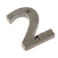 Valley Forge Pewter Patina Door Numerals VF15 Number 2