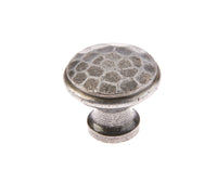 Thumbnail for Valley Forge Pewter Patina Hammered Finish Cabinet Knob VF85 25mm
