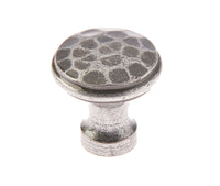 Thumbnail for Valley Forge Pewter Patina Hammered Finish Cabinet Knob VF86 30mm