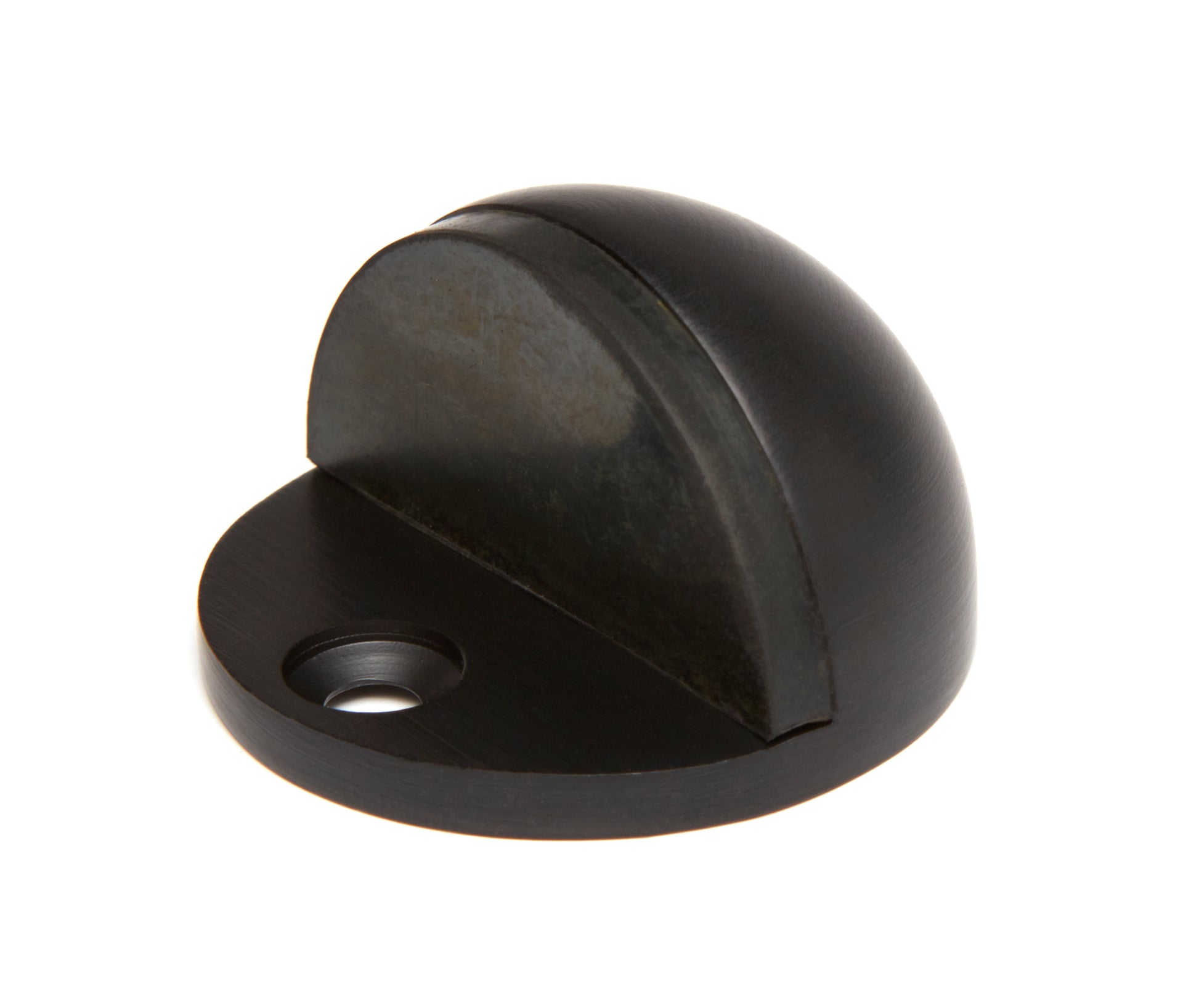 Matt Black Oval 40mm Floor Mounting Door Stop