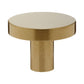Satin Brass Industrial Style Disc Drawer Knobs, 25mm 28mm & 32mm