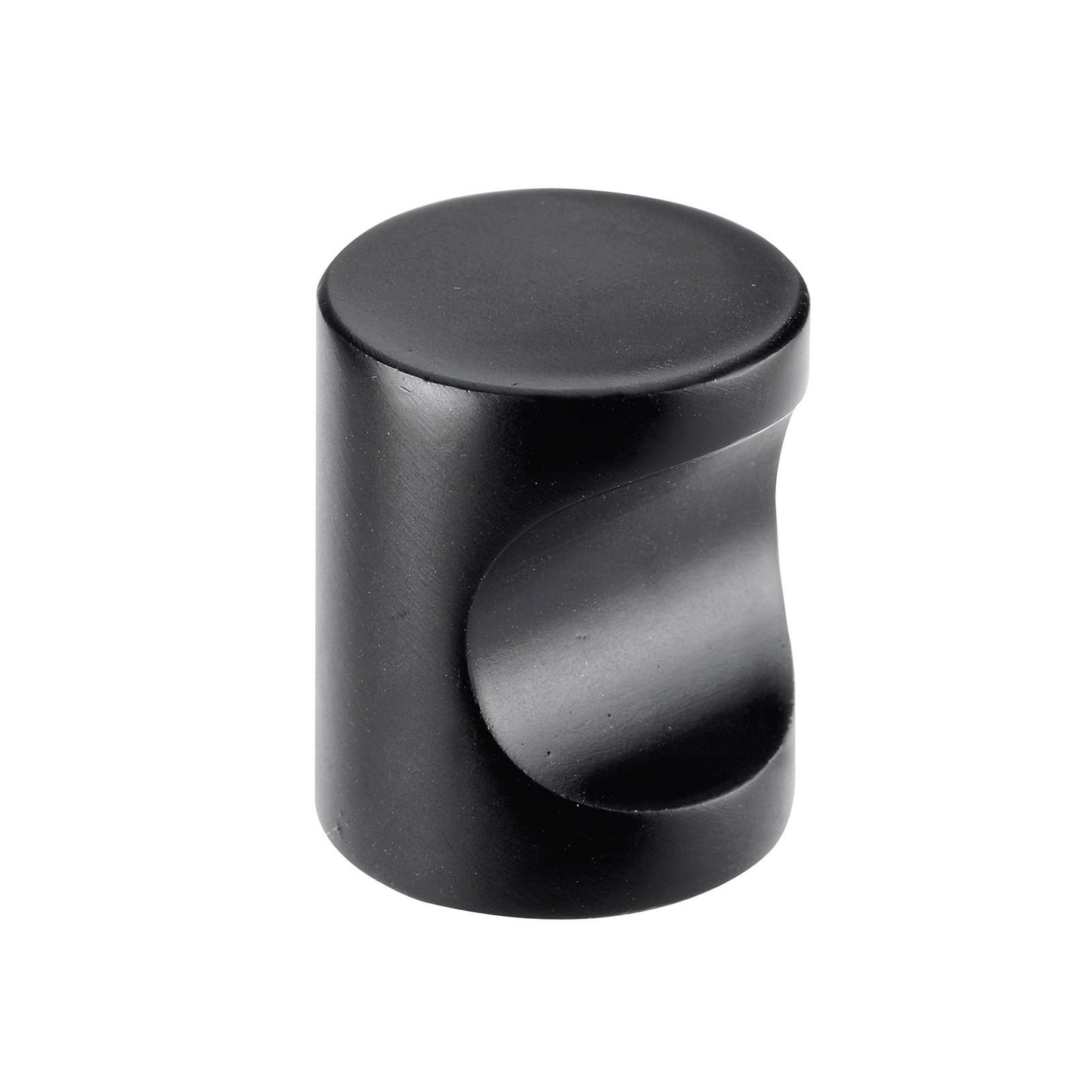 Matt Black Contemporary Drawer/Cupboard Knob 18mm or 21mm