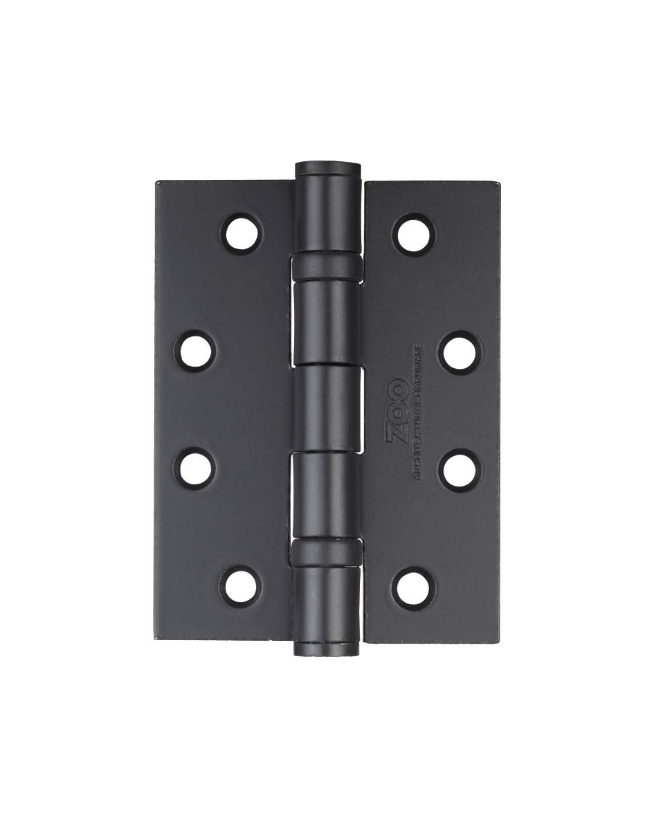 Zoo Hardware ZHS43PCB 102x76x3mm Ball Bearing Hinge Steel Powder Coated Black