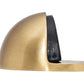 Satin Brass Oval Floor Mounted Door Stopper