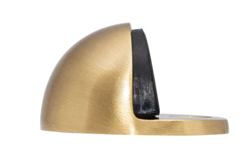Satin Brass Oval Floor Mounted Door Stop