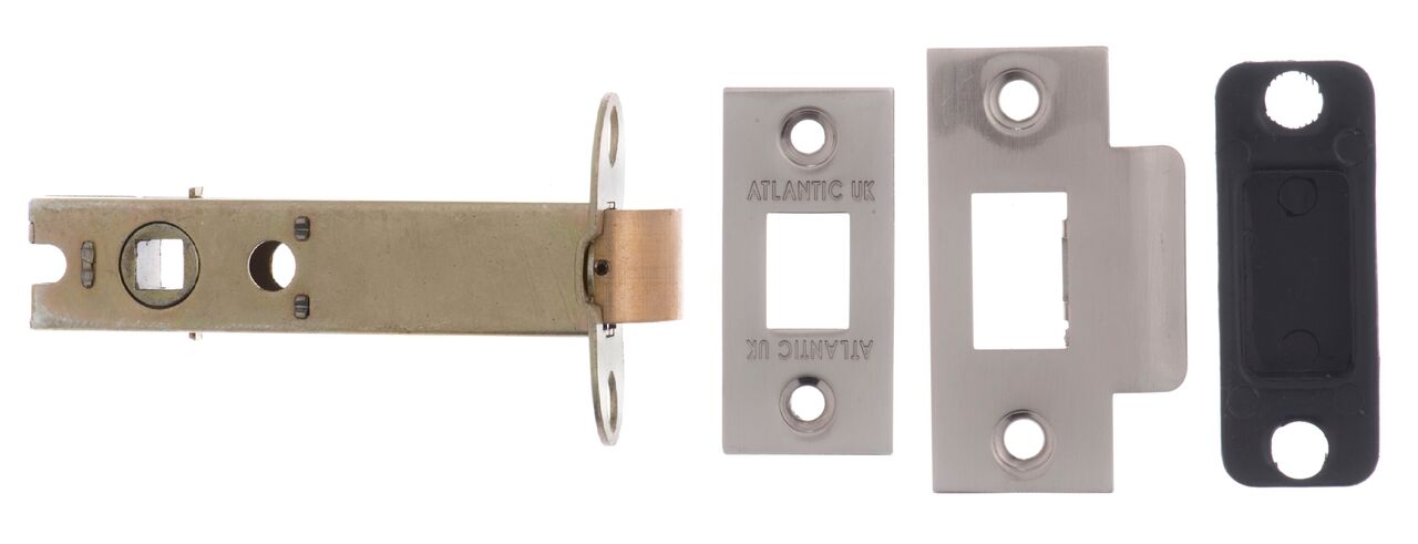 75mm Backset - 4 Inch AL4SN Satin Nickel Heavy Sprung Mortice Latch