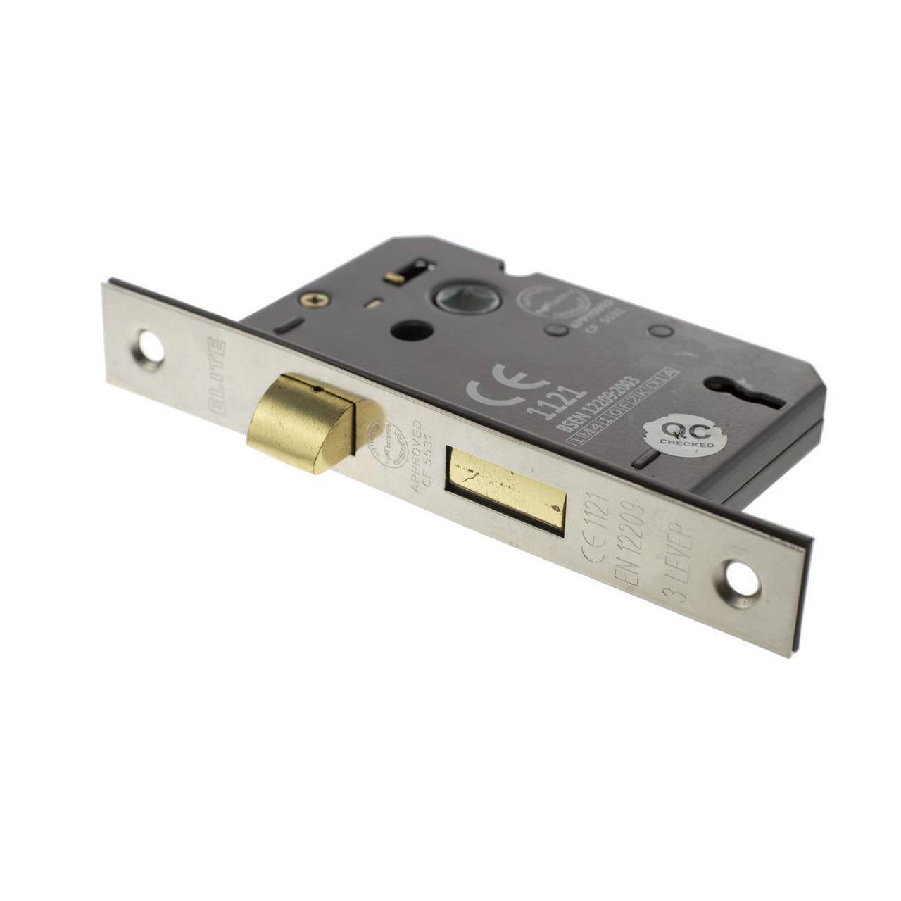 Satin Nickel 3 Lever Internal Sash Lock - 2.5 Inch Lock 45mm Backset and 3 Inch Lock 57mm Backset 