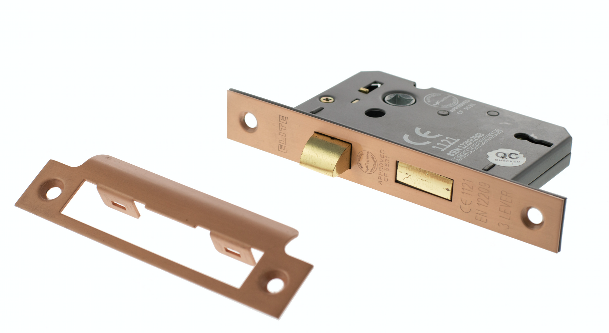 Urban Satin Copper 3 Lever Standard Key Mortice Sashlock | ALKSASH3LK-USC