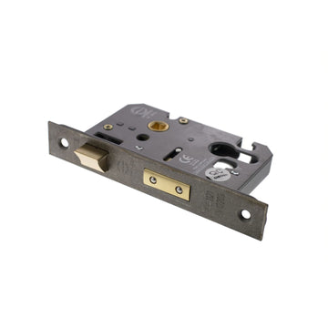 Distressed Silver Pewter Euro Profile Mortice Sash Lock - 2.5 & 3 Inch