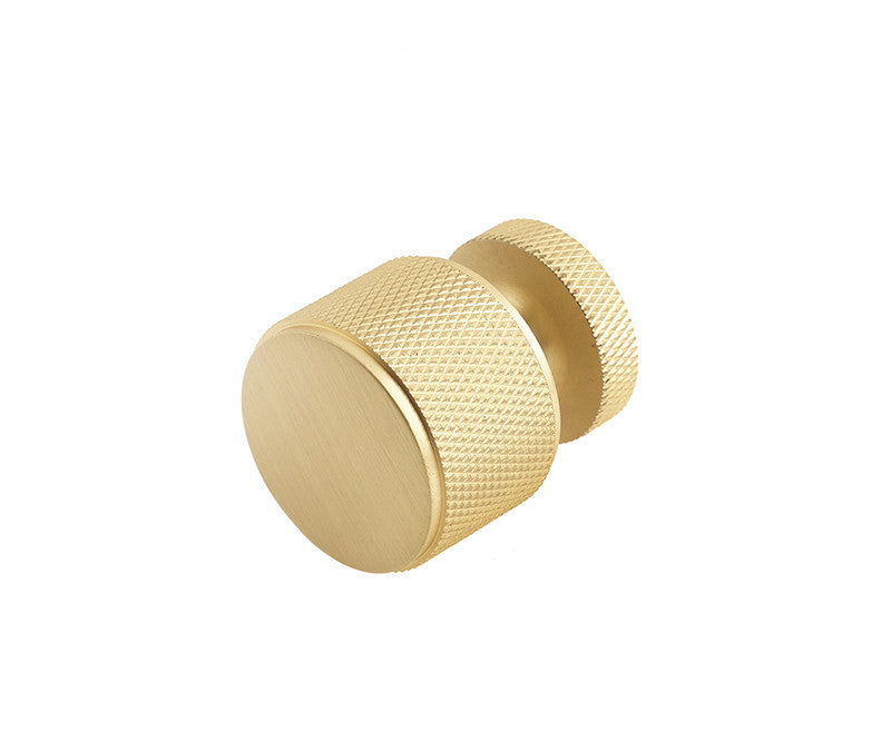 Knurled brass knob