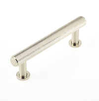 Thumbnail for Frelan Burlington Satin Nickel Piccadilly Knurled Cabinet Pull Handle - 96mm, 128mm, 224mm