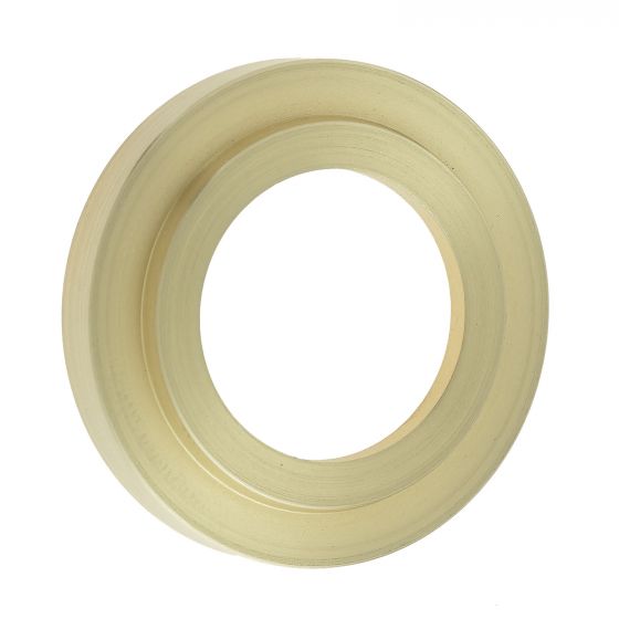 Satin Brass Piccadilly Lever Rose Covers - Reeded