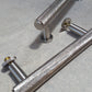 Satin Knurled Kitchen Cupboard T-Bar Cabinet Pull Handle 96mm, 128mm & 224mm