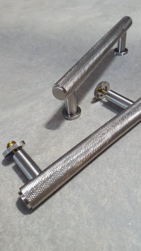 Thumbnail for Satin Knurled Kitchen Cupboard T-Bar Cabinet Pull Handle 96mm, 128mm & 224mm