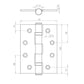 4 Inch Satin Chrome, Grade 11 Fire Rated, Ball Bearing Hinges