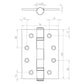 4 Inch Grade 13 Antique Brass Ball Bearing Hinges