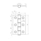 3 Inch Satin Stainless Steel Washered Hinges