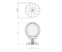 Thumbnail for JH1152PB Pumpkin Glass Cupboard Knob - Various Sizes