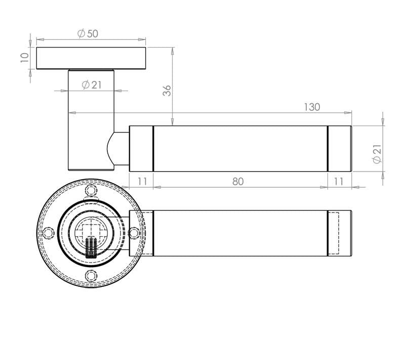 Milo Glass Door Handles Polished Chrome JH5314PC