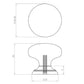 Mushroom Shaped Cupboard Knob