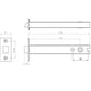 JL6666 Satin Stainless Steel/Brass Heavy Double Sprung Mortice Latch - Fire Door Approved