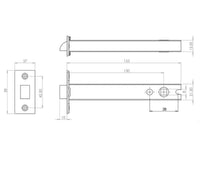 Thumbnail for JL6666 Satin Stainless Steel/Brass Heavy Double Sprung Mortice Latch - Fire Door Approved