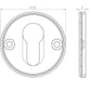 Euro Profile Stainless Steel Keyhole Cover Plate