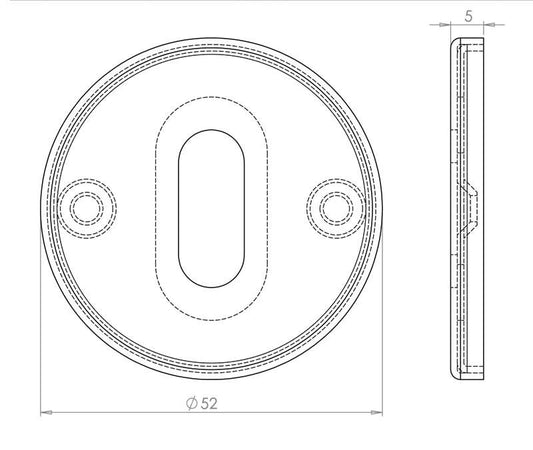 British Standard Keyhole Plate Stainless Steel