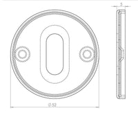 Thumbnail for JSS03 Stainless Steel Keyhole Cover Plate