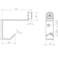 Stainless Steel Buffered Hat and Coat Hook - JSS15