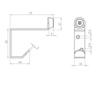 Thumbnail for Stainless Steel Buffered Hat and Coat Hook - JSS15