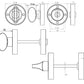 Easy Twist Designer Bathroom Turn and Release - Various Finishes, JV422