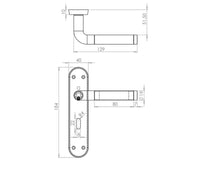Thumbnail for Twin Finish Door Handles On Plate JV432