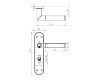 Thumbnail for Mitred Twin Finish Door Handles on Plate - JV437