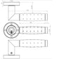 Aero Deck Dual Finish Door Handles JV482PCSC