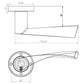 Twirl Brass Finished Door Handles JV504PB