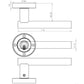 Petra Door Handles Polished Chrome JV508PC