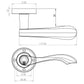 Gamma Door Handles Satin Chrome JV509SC