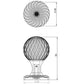 JV635SN SATIN NICKEL PARISIAN 'CLARISSE' MORTICE DOOR KNOBS