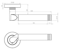Thumbnail for Octavia Dual Finish Door Handles JV765PCSC