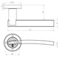 Modena Polished Chrome/Black Nickel Door Handles JV780PCBN